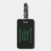 New Orleans Music Custom bagagelabel (Achterkant verticaal)