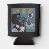 New Orleans Music custom monogram koelbox Blikjeskoeler (Voorkant)