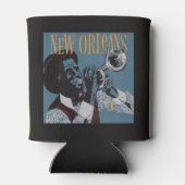 New Orleans Music custom monogram koelbox Blikjeskoeler (Achterkant)