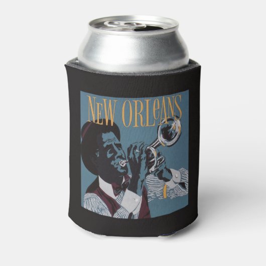 New Orleans Music custom monogram koelbox Blikjeskoeler (Blikje Achterkant)