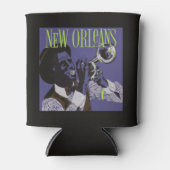 New Orleans Music custom monogram koelbox Blikjeskoeler (Voorkant)