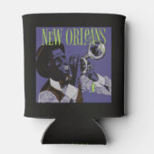 New Orleans Music custom monogram koelbox Blikjeskoeler (Achterkant)
