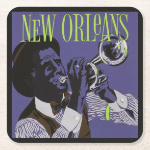 New Orleans Music paper onderzetters