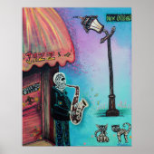 New Orleans Music Poster (Voorkant)