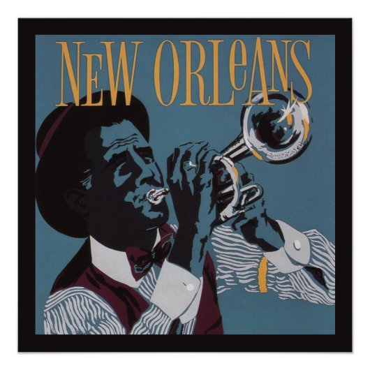 New Orleans Music poster (Voorkant)