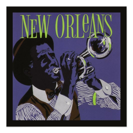 New Orleans Music poster (Voorkant)