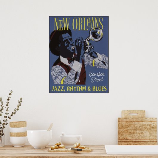 New Orleans Music poster 1/3 (Keuken)