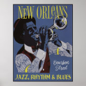 New Orleans Music poster 1/3 (Voorkant)