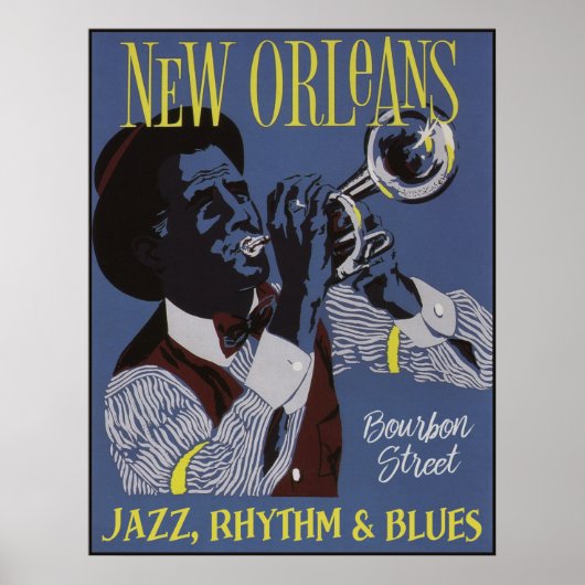 New Orleans Music poster 1/3 (Voorkant)