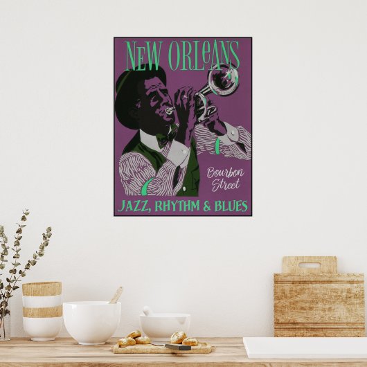 New Orleans Music poster 2/3 (Keuken)