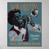 New Orleans Music poster 3/3 (Voorkant)