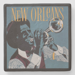 New Orleans Music stone onderzetters