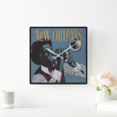 New Orleans Music Wall klok (Huis)