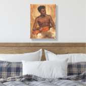 New Orleans Musician (gitarist) (Francis Millet) Canvas Afdruk (Insitu (Slaapkamer))