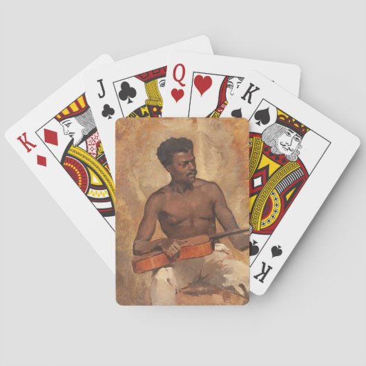New Orleans Musician (gitarist) (Francis Millet) Pokerkaarten (Achterkant)