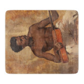 New Orleans Musician (gitarist) (Francis Millet) Snijplank (Voorkant)