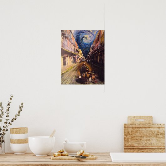 New Orleans Musician Poster (Keuken)
