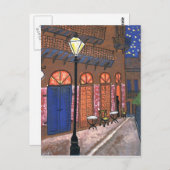 New Orleans Nachtcafé Briefkaart (Voorkant / Achterkant)