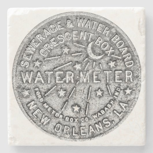 New Orleans, New Orleans Water Meter, Stenen Onderzetter (Voorkant)