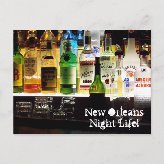 New Orleans Night Life! Briefkaart (Voorkant)