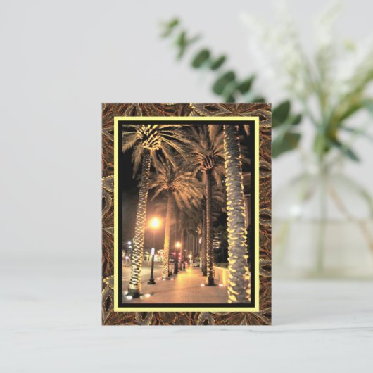 New Orleans Night Lights-Louisiana Briefkaart (Staand voorkant)