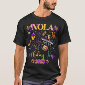 New Orleans Nola 2025 Girls' Birthday Bachelorette T-shirt (Voorkant)