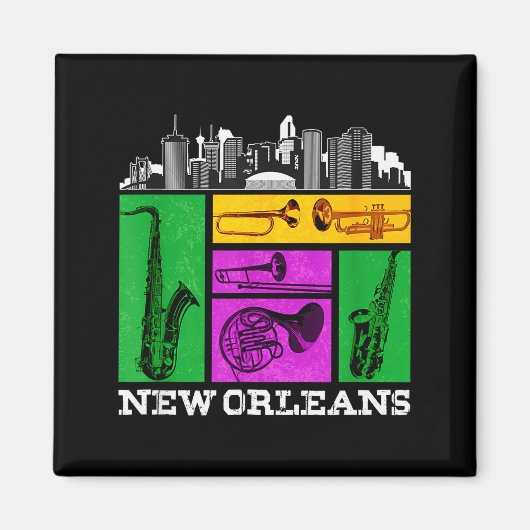 New Orleans, Nola And The Big Easy Men, Women And  Magneet (Voorkant)