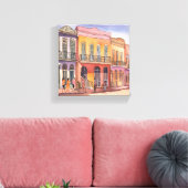 New Orleans | NOLA Louisiana Prachtige Waterverf Canvas Afdruk (Insitu (Woonkamer))