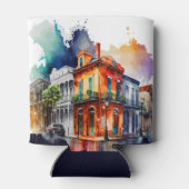 New Orleans Nola Louisiana - Waterverf bruiloft Blikjeskoeler (Achterkant)