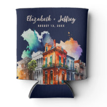 New Orleans Nola Louisiana - Waterverf bruiloft