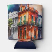 New Orleans Nola Louisiana - Waterverf bruiloft Blikjeskoeler (Achterkant)