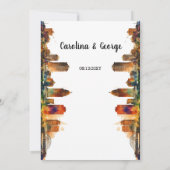 New Orleans Nola Louisiana - Waterverf van het huw Kaart (Achterkant)