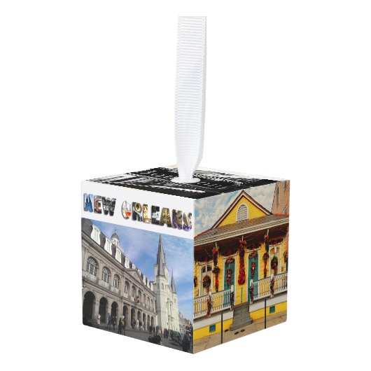 New Orleans NOLA Reisfoto's Kerstmis Decoratie (Voorkant hoekig)