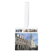 New Orleans NOLA Reisfoto's Kerstmis Decoratie (Voorkant)