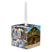 New Orleans NOLA Reisfoto's Kerstmis Decoratie (Achter hoekig)