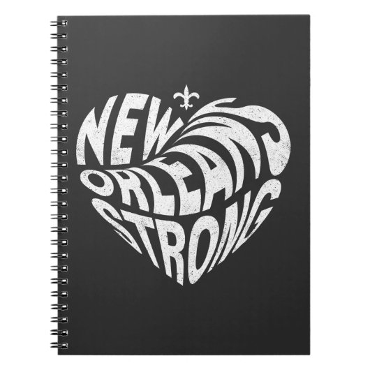New Orleans Nola Strong Heart Notitieboek (Voorkant)