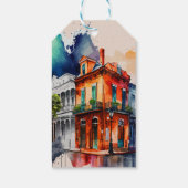 New Orleans Nola Waterverf bruiloft welkom Cadeaulabel (Achterkant)