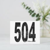 New Orleans, nood 504 Briefkaart (Staand voorkant)
