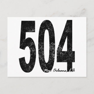 New Orleans, nood 504 Briefkaart