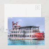 New Orleans Paddle Steamer Briefkaart (Voorkant / Achterkant)