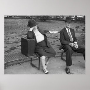 New Orleans Park Bench, jaren '30 Poster