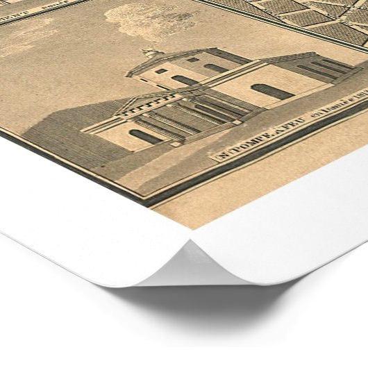 New Orleans Plan Map 1815 Poster (Hoek)