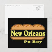 New Orleans Po Boy Briefkaart (Voorkant / Achterkant)