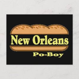 New Orleans Po Boy Briefkaart