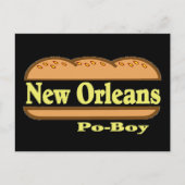 New Orleans Po Boy Briefkaart (Voorkant)