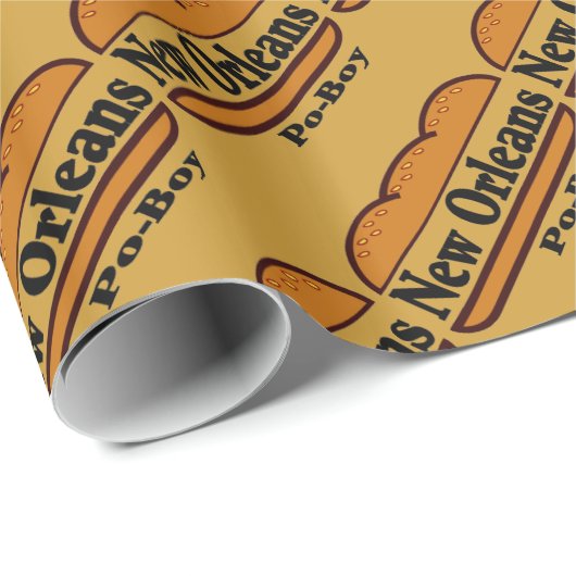 New Orleans Po Boy  Cadeaupapier (Rol Hoek)