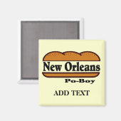 New Orleans Po Boy Magneet (Voorkant / Achterkant)