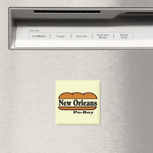 New Orleans Po Boy Magneet (Insitu (Vaatwasser))