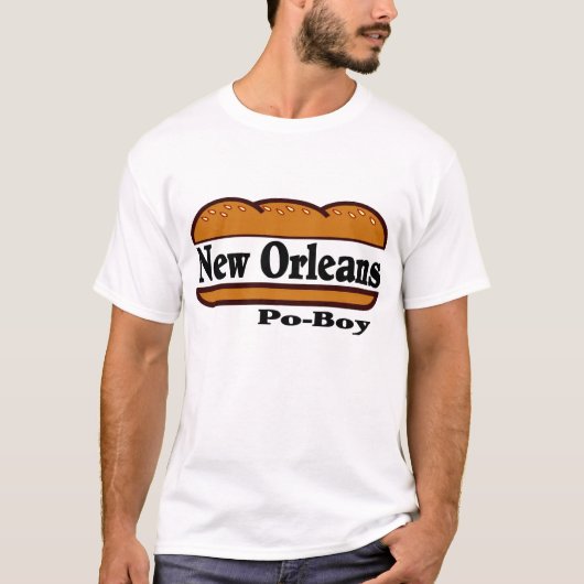 New Orleans Po Boy T-shirt (Voorkant)