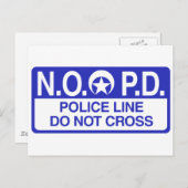 New Orleans Police Briefkaart (Voorkant / Achterkant)